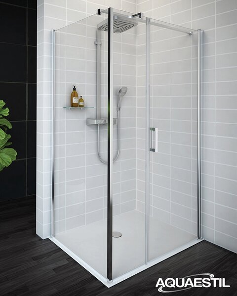 Aquaestil tuš stranica za kabinu Mars D+W, 90 cm, krom/prozirno