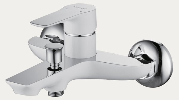 Idealaqua Libra miješalica za kadu, krom/bijela