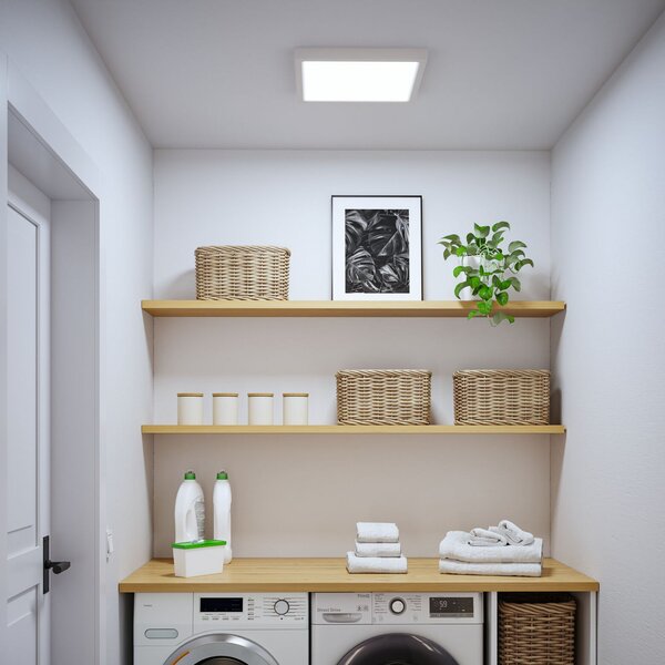 Paulmann Abia 2 LED panel, duljina 40 cm, bijela, CCT, plastika, Bijela, Dnevni boravak/blagovaonica, Plastika