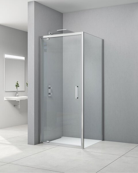 Idealaqua tuš vrata NDZ, 80 cm, jednokrilna, krom\prozirno