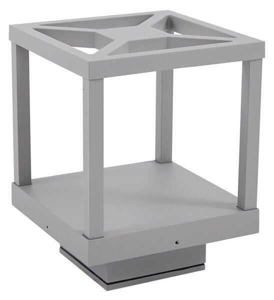 Vanjske Svjetiljka Lucande, Lealan, Sivo, Terasa, Aluminij, Moderan