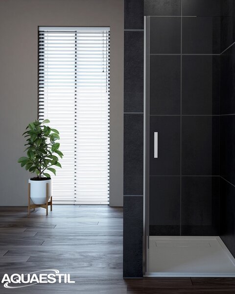 Aquaestil tuš vrata Oasis D, 80 cm, jednokrilna krom/prozirno, desna
