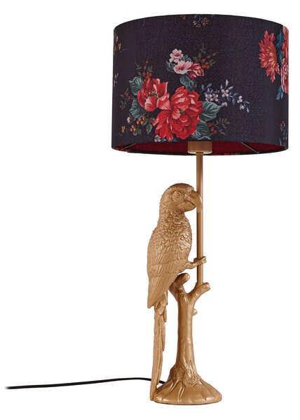 Stolne Lampa Lindby, Marula, Zlato / mjed, Dnevna soba, Tkanina / tekstil, Moderan