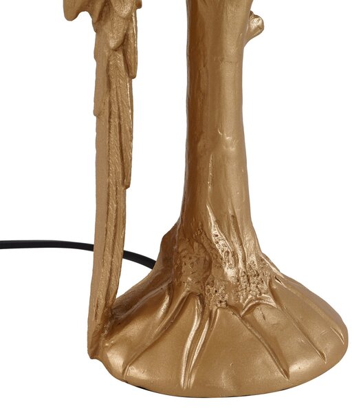 Stolne Lampa Lindby, Marula, Zlato / mjed, Dnevna soba, Tkanina / tekstil, Moderan