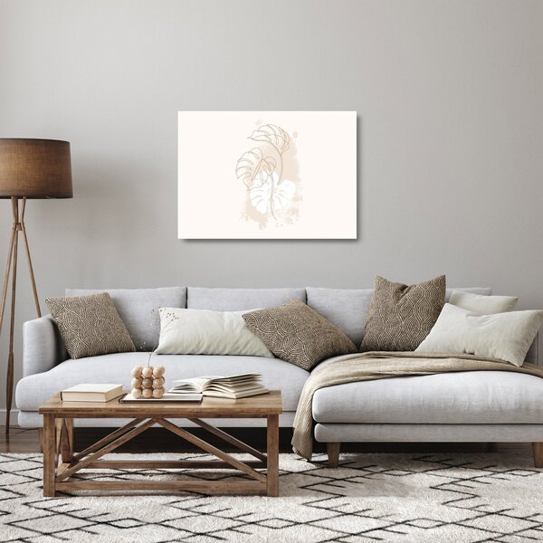 Staklena slika - Linijska Staklena slika čudovišta N⁰1 (70x50 cm)