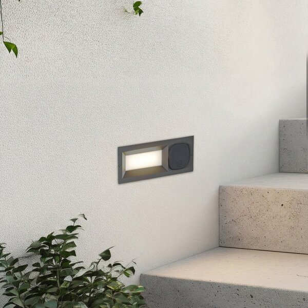 Reflektori Lucande, Lachlain, Crno, Balkon, Metal, Moderan