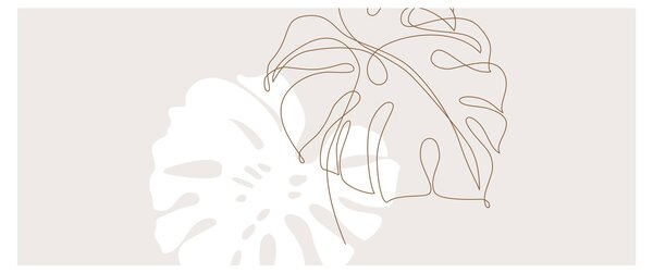 Slika - Linijska slika čudovišta N⁰2 (120x50 cm)