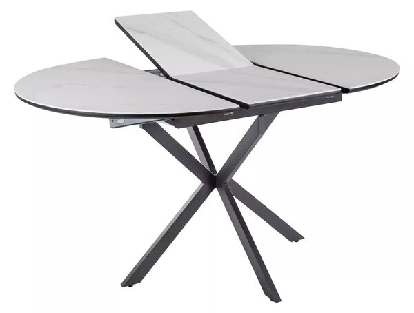 Blagovaonski stol Gamison Ceramic 100 (crno + bijela) (za 4 osobe)
