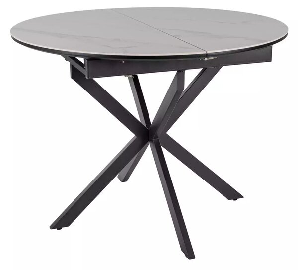 Blagovaonski stol Gamison Ceramic 100 (crno + bijela) (za 4 osobe)