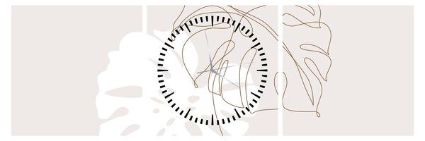 Slika - Linijska slika čudovišta N⁰2 (sa satom) (90x30 cm)