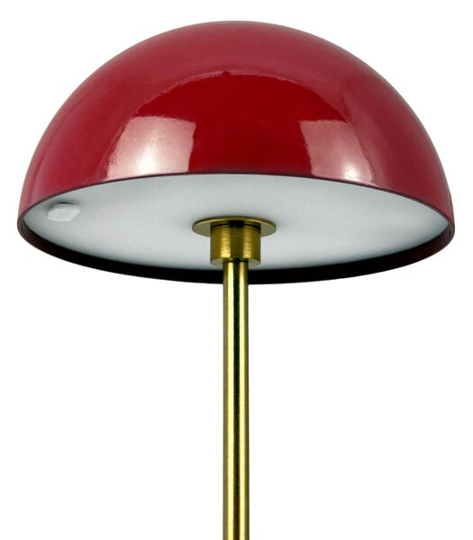 Stolne Lampa Dyberg Larsen, Along, prigušiv, Crvena, Dnevna soba, Metal, Skandinavski