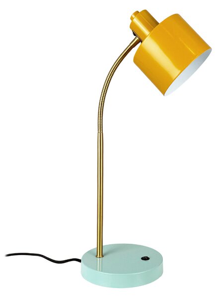 Stolne Lampa Dyberg Larsen, Ocean Flex, Žuta, Dnevna soba, Metal, Skandinavski