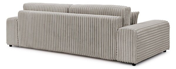 Svijetlo siva sklopiva/s prostorom za odlaganje sofa od samta 260 cm Justin – Ropez