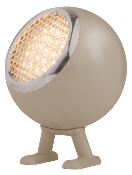 Stolne Lampa MR. WATTSON, Norbitt, prigušiv, Smeđa / hrđa, Dnevna soba, Aluminij, Moderan