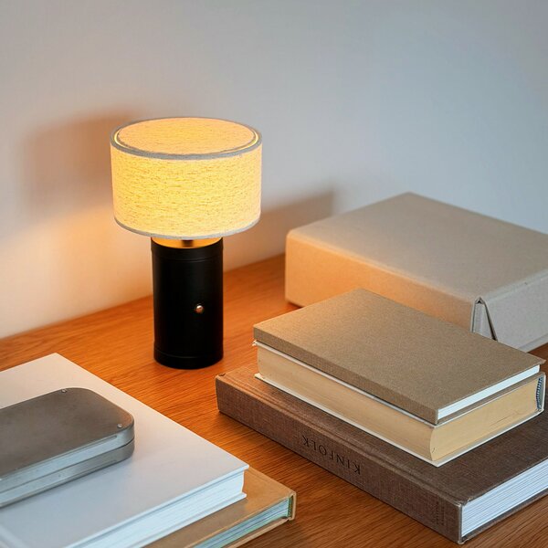 Stolne Lampa Dyberg Larsen, Mellow, prigušiv, Crno, Dnevna soba, Drvo, Skandinavski