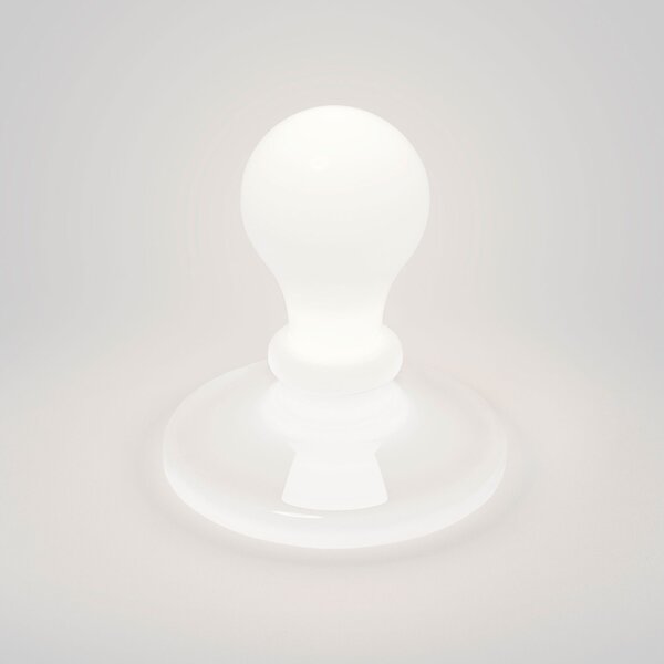 Stolne Lampa Foscarini, White Light, prigušiv, Bijela, Dnevna soba, Staklo, Dizajn