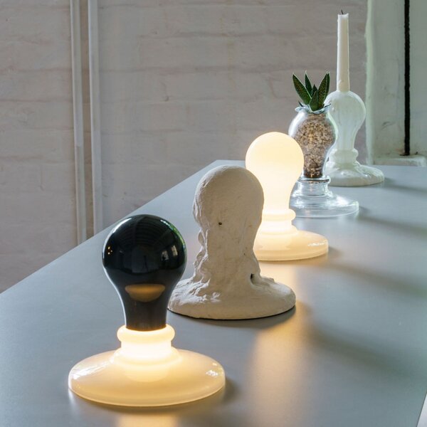 Stolne Lampa Foscarini, White Light, prigušiv, Bijela, Dnevna soba, Staklo, Dizajn