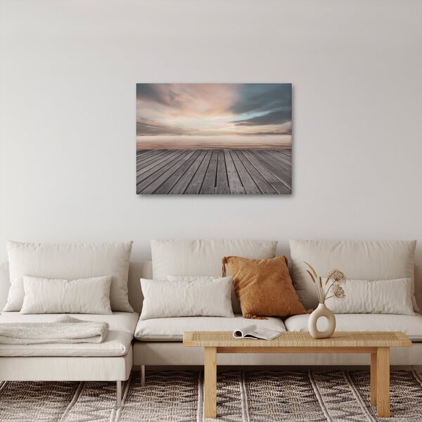 Slika - Pristanište u zalasku sunca (70x50 cm)