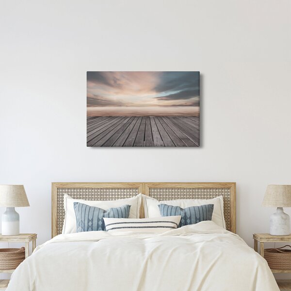Slika - Pristanište u zalasku sunca (90x60 cm)