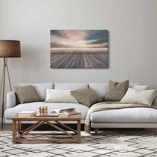 Slika - Pristanište u zalasku sunca (90x60 cm)