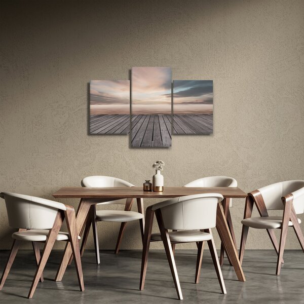 Slika - Pristanište u zalasku sunca (90x60 cm)