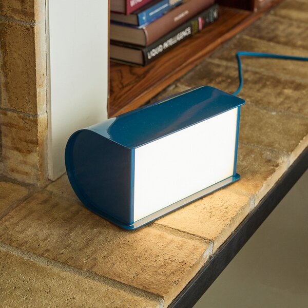 Stolne Lampa Hübsch, Book, prigušiv, Plava, Dnevna soba, Metal, Moderan