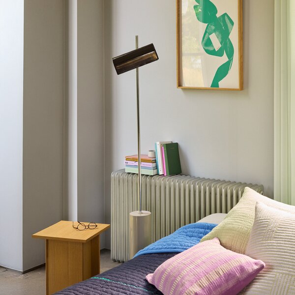 Podne Lampa Hübsch, Reflector, prigušiv, Smeđa / hrđa, Dnevna soba, Metal, Skandinavski