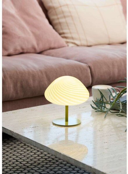 Stolne Lampa Halo Design, Zelena, Dnevna soba, Staklo