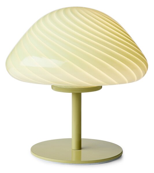 Stolne Lampa Halo Design, Zelena, Dnevna soba, Staklo