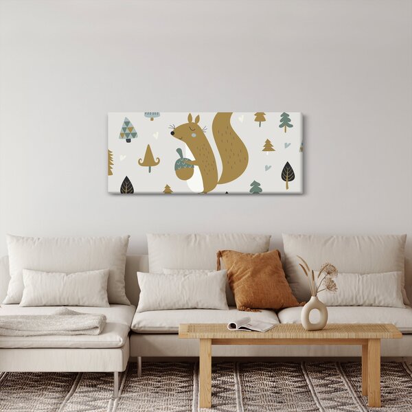 Slika - Vjeverica s orahom (120x50 cm)
