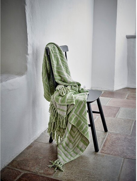 Zelena deka od mješavine pamuka 130x155 cm Velva – Bloomingville