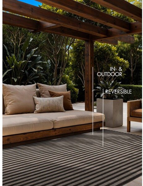 Crni/krem unutarnji i vanjski tepih 160x230 cm Haringey Linley – Ted Baker