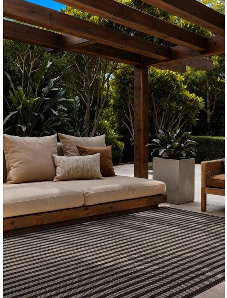 Crni/krem unutarnji i vanjski tepih 160x230 cm Haringey Linley – Ted Baker