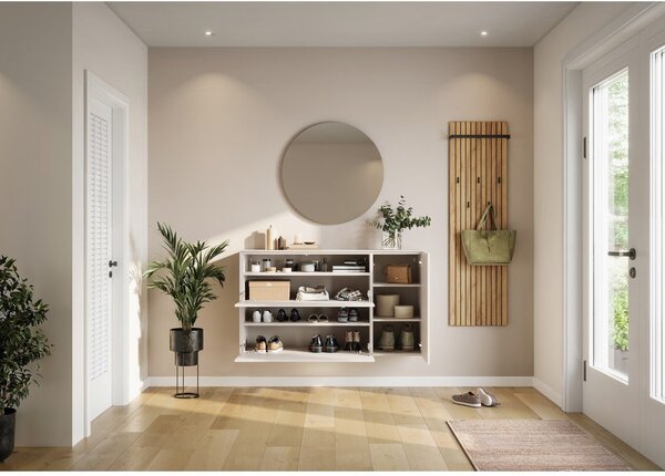 Krem viseći ormarić za cipele 137x78x41 cm – Germania