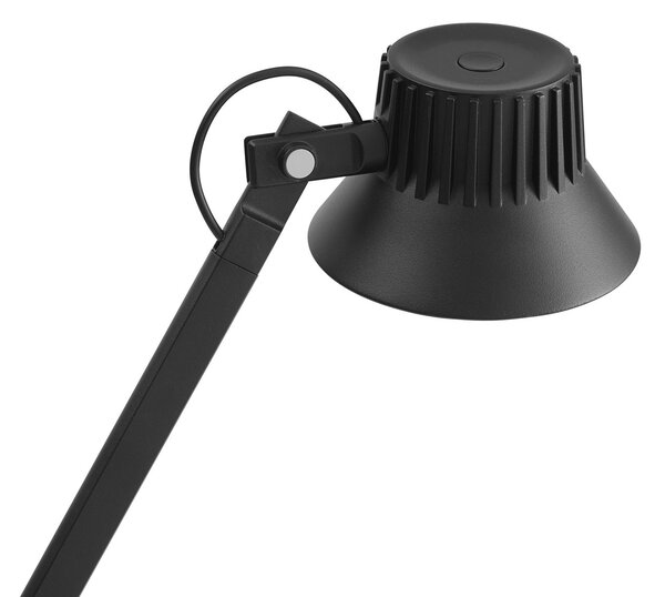 Podne Lampa Muuto, prigušiv, Crno, Dnevna soba, Aluminij, Moderan