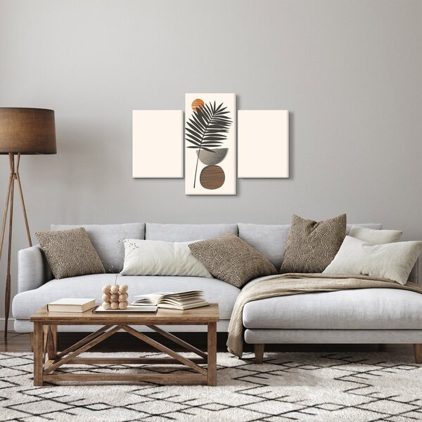 Slika - Apstrakcija s palminim lišćem (90x60 cm)