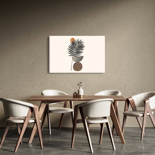 Slika - Apstrakcija s palminim lišćem (90x60 cm)