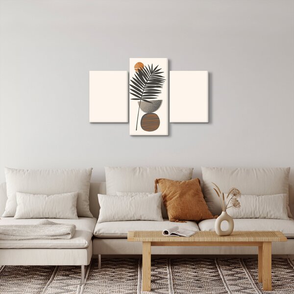 Slika - Apstrakcija s palminim lišćem (90x60 cm)