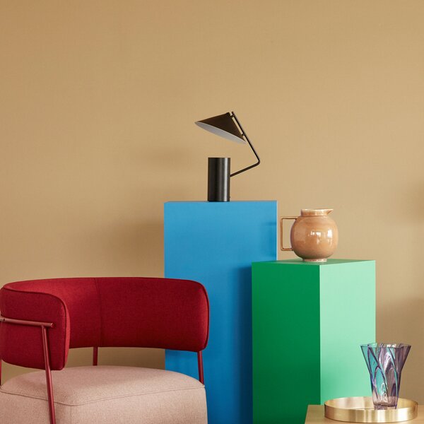 Stolne Lampa Hübsch, Sen, Crno, Dnevna soba, Metal, Dizajn