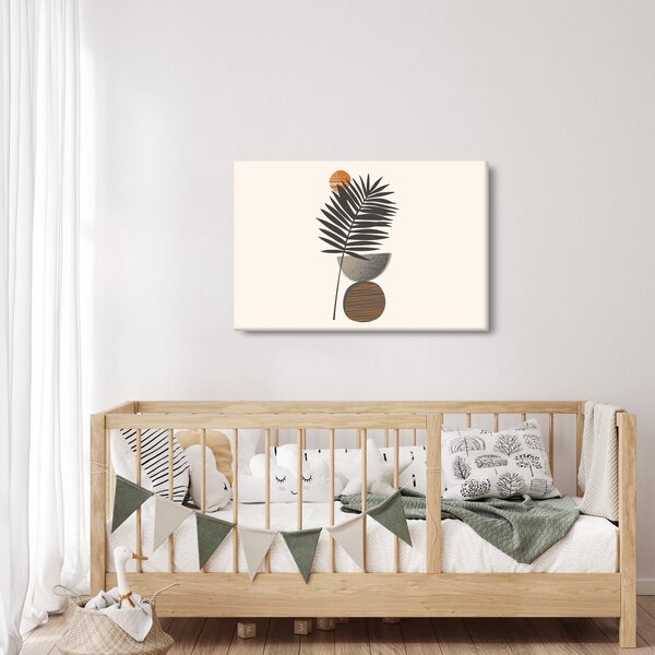 Slika - Apstrakcija s palminim lišćem (90x60 cm)