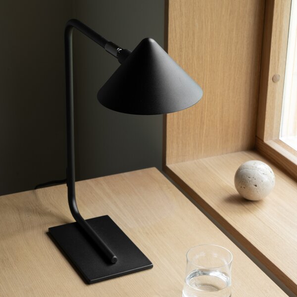 Stolne Lampa Watt & Veke, Kuro, prigušiv, Crno, Dnevna soba, Metal, Dizajn