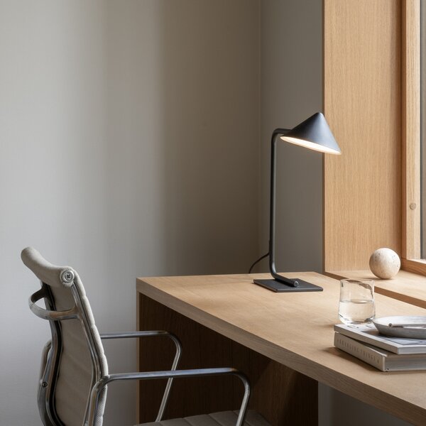 Stolne Lampa Watt & Veke, Kuro, prigušiv, Crno, Dnevna soba, Metal, Dizajn