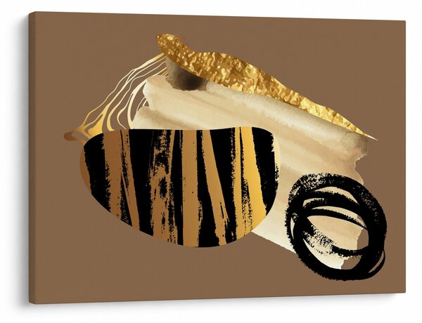Slika - Apstrakcija zlatno smeđa N⁰2 (70x50 cm)