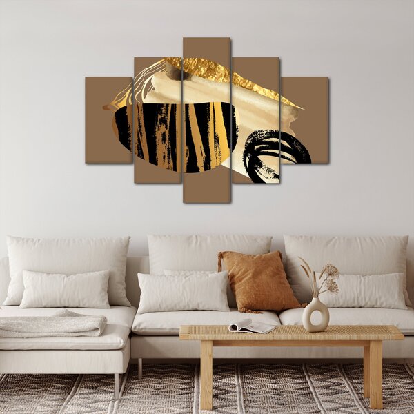 Slika - Apstrakcija zlatno smeđa N⁰2 (150x105 cm)