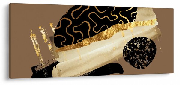 Slika - Apstrakcija zlatno smeđa N⁰3 (120x50 cm)