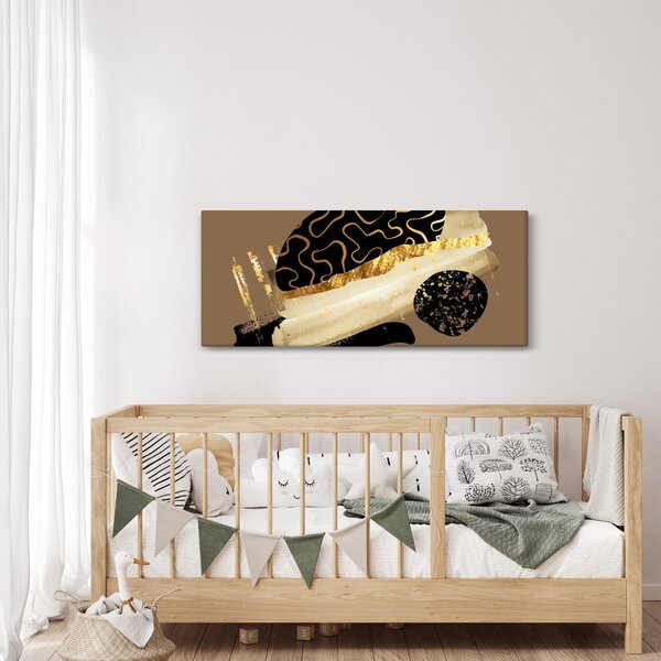 Slika - Apstrakcija zlatno smeđa N⁰3 (120x50 cm)
