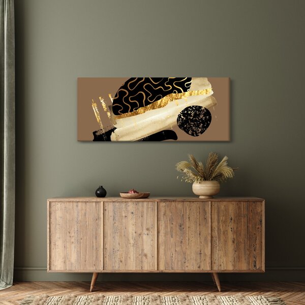 Slika - Apstrakcija zlatno smeđa N⁰3 (120x50 cm)