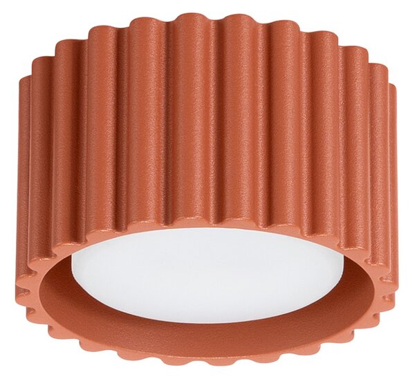 Stropne Svjetiljka SOLLUX LIGHTING, RIBLA, prigušiv, Smeđa / hrđa, Dnevna soba, Aluminij