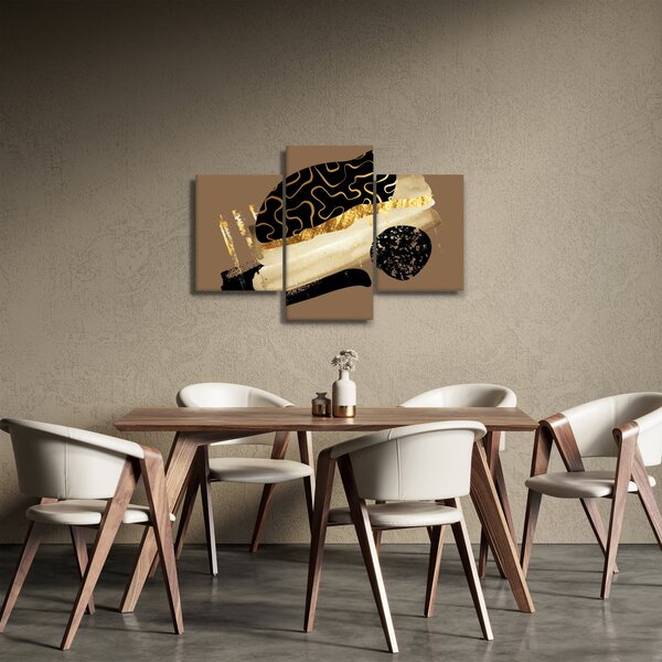 Slika - Apstrakcija zlatno smeđa N⁰3 (90x60 cm)