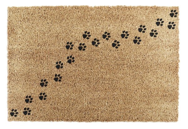 Otirač od kokosovih vlakana 40x60 cm Paw Prints – Artsy Doormats